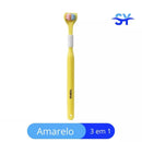 Escova de dentes 3 em 1 de 45° Yalina® ultra fino cabelo macio adulto e crianças
