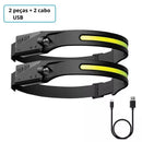 Lanterna de cabeça super leve® Led com sensor de movimento para ligar