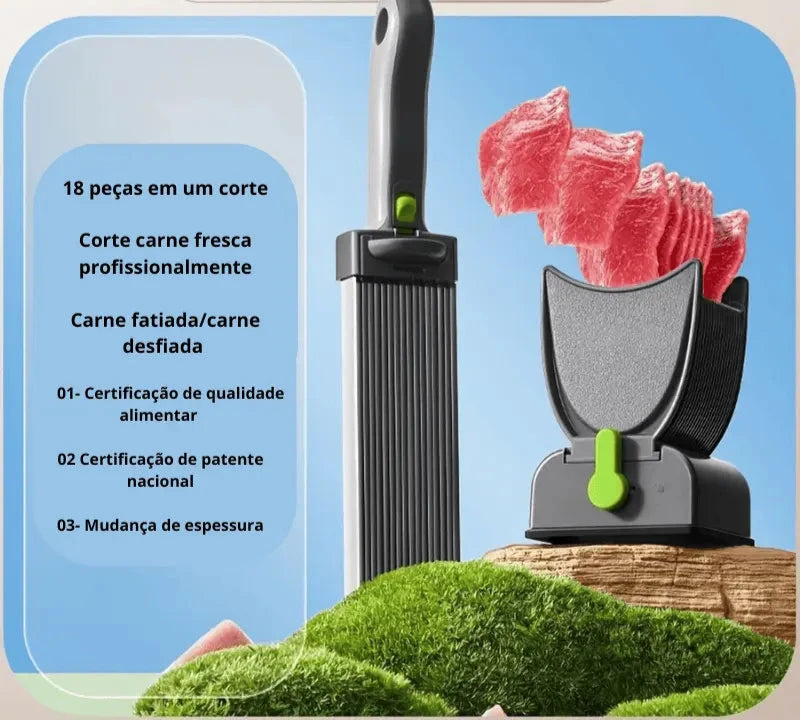 Mini Cortador de Carne em Aço Inoxidável – A Solução Prática para Sua Cozinha!