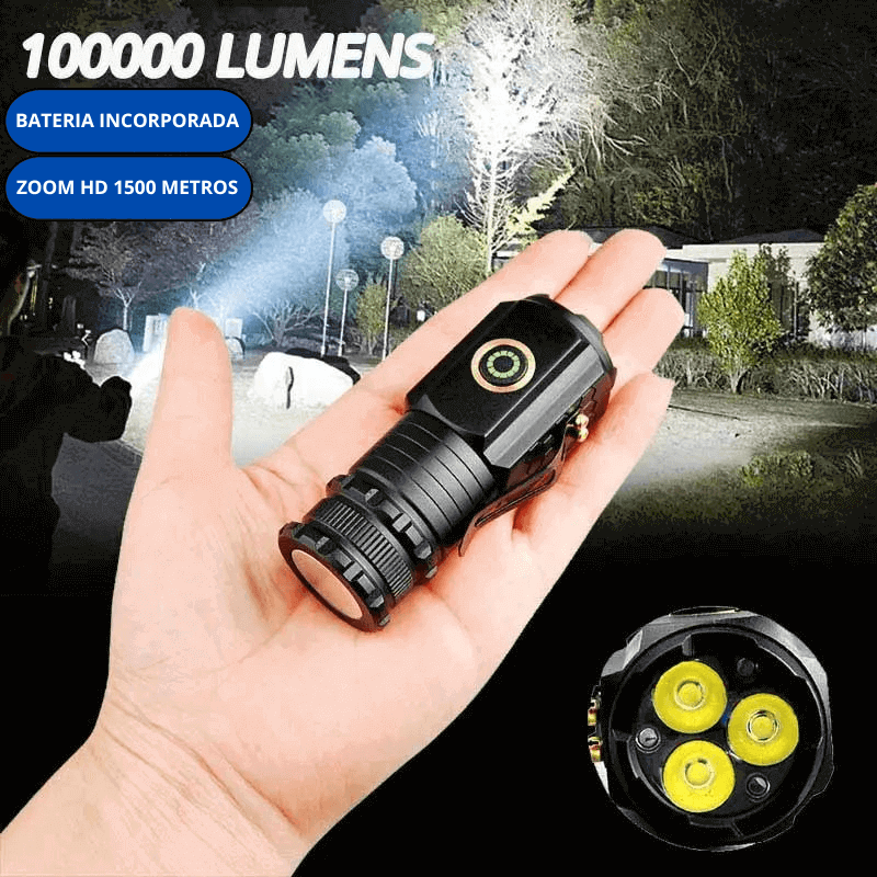Lanterna Led Super Potente Com 2000 lumens - shopyordy