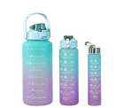 Kit 3 Garrafa Água Motivacional Treino Acadêmico - shopyordy